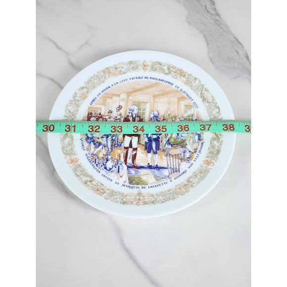 Limoges Tavern Philadelphia George Washington Year 1974 Porcelain 8 1/4" Plate - Picture 13 of 13